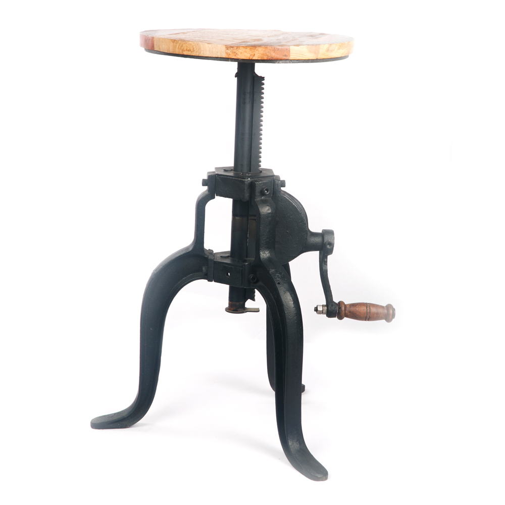 WOAVIN INDUSTRIAL CRANK ADJUSTABLE BAR STOOL