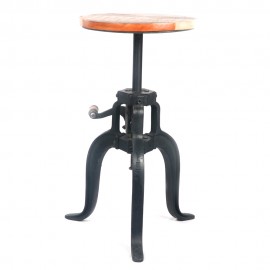 WOAVIN INDUSTRIAL CRANK ADJUSTABLE BAR STOOL