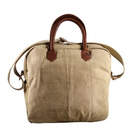 WOAVIN LAPTOP CASE CANVAS LEATHER HANDLE