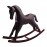WOAVIN TIK-TOK HORSE IRON PAINTED BROWN
