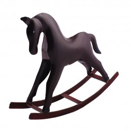 WOAVIN TIK-TOK HORSE IRON PAINTED BROWN
