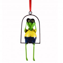 WOAVIN IRON PAINTED FROG MALE W/ BINOCULAR
