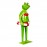 WOAVIN IRON PAINTED FEMALE FROG WITH TYRE