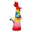 WOAVIN IRON PAINTED BIG FENCE ROOSTER WITH BAG