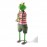 WOAVIN FROG MUSICIAN W/TRUMPET IRON PAINTED