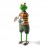 WOAVIN FROG MUSICIAN W/CYMBAL IRON PAINTED