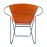 WOAVIN IRON LEATHER HOOP CHAIR