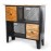 WOAVIN INDUSTRIAL 2 WOODEN DRAWER CHEST WITH 2 MS BASKET