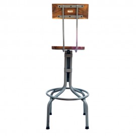 WOAVIN INDUSTRIAL BAR COUNTER  WOODEN METAL STOOL
