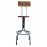 WOAVIN INDUSTRIAL BAR COUNTER  WOODEN METAL STOOL