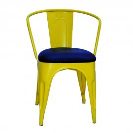 WOAVIN BISTRO CHAIR WITH ARM CUSHIONED SEAT
