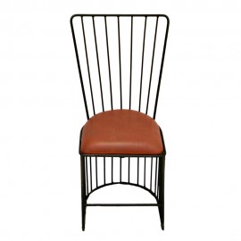 WOAVIN OUTDOOR WROUGHT IRON CLUB CHAIR RECLINER SEAT