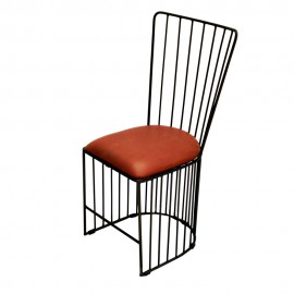 WOAVIN OUTDOOR WROUGHT IRON CLUB CHAIR RECLINER SEAT