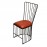 WOAVIN OUTDOOR WROUGHT IRON CLUB CHAIR RECLINER SEAT