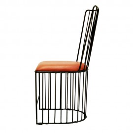WOAVIN OUTDOOR WROUGHT IRON CLUB CHAIR RECLINER SEAT