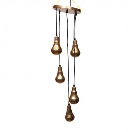 WOAVIN BRASS BULB CLUSTER HABGING LAMP