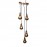 WOAVIN BRASS BULB CLUSTER HABGING LAMP