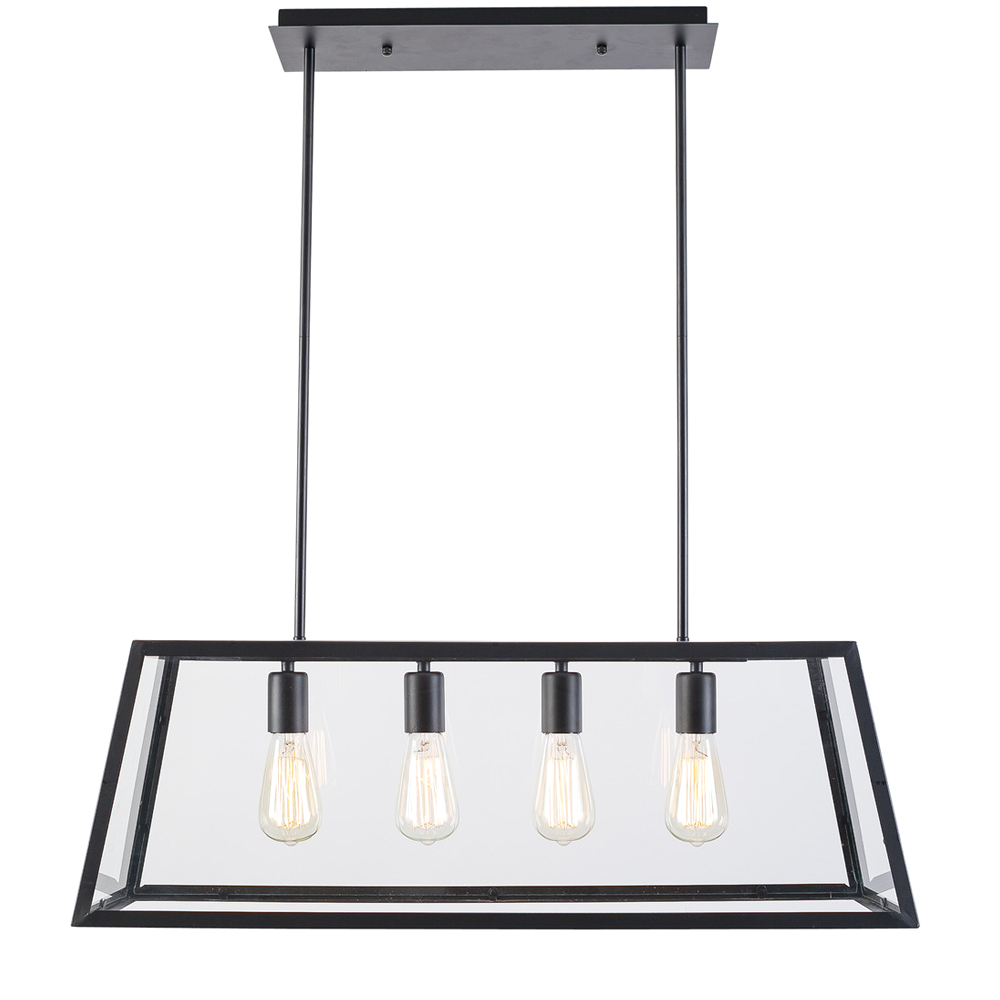 WOAVIN METAL GLASS BOX HANGING LAMP