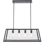 WOAVIN METAL GLASS BOX HANGING LAMP